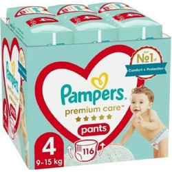 Pampers Premium Care Pants Νο4 9-15kg 116τμχ