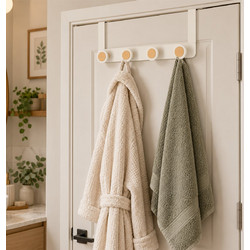 Κρεμάστρα Πόρτας 4 Θέσεων (40x8.3x20) T-D Hook White 9039100