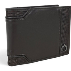 Οριζόντιο Δερμάτινο Πορτοφόλι Diplomat MN710 RFID με Cordura 12x9,5x3cm - Καφέ