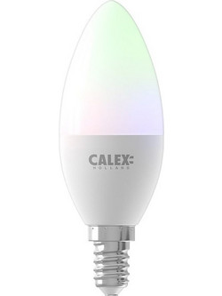 Calex Smart Lamp E14 Candle B35 Wi-Fi RGB + 2200-4000K 470lm 4.9W 429008