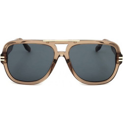 Marc Jacobs MARC637/S HAMIR Ανδρικά Γυαλιά Ηλίου Aviator Κοκάλινα Καφέ με Μαύρο Polarized Φακό