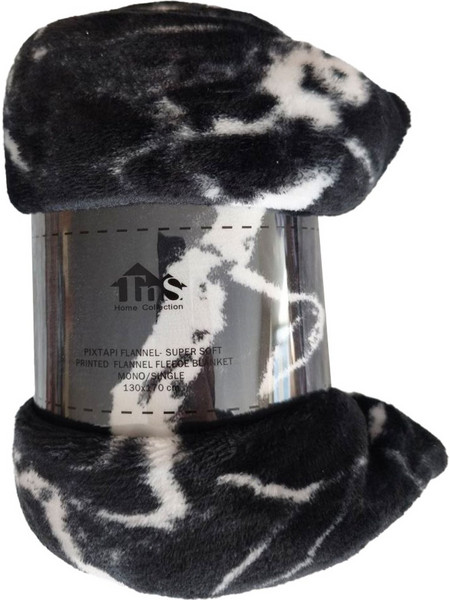 Ριχτάρι Flannel Super Soft 130x170cm Black