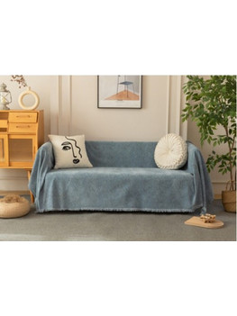 Ριχτάρι Chenille Με Κρόσια 180Χ240 C1-180Χ240-7 Σιέλ