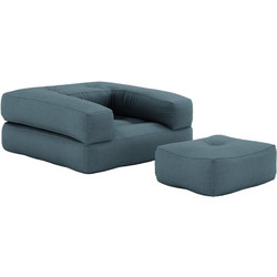 Πολυθρόνα-Κρεβάτι Futon CUBE - Karup - 757 Petrol Blue