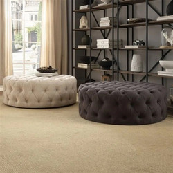 Stewehome Στρογγυλό Chester Pouf 110x110 cm 529460