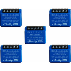 Shelly 1 Mini Gen3 x5 Bundle | Shelly 1 Mini Gen3 x5 Bundle (5τεμ*3800235261576) - Shelly