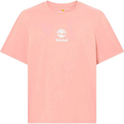 Timberland Ανδρικό T-Shirt Print Stack Logo TB0A6WWTR85 Ροζ
