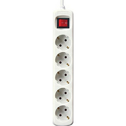 Πολύπριζο για Πρίζες 5 Θέσεων με Διακόπτη Silver Electronics 3 m
