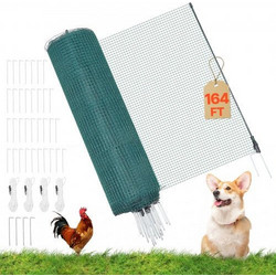 VEVOR Temporary Fence with Posts 25x1.05 m