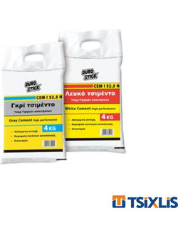 Τσιμέντο Υψηλών Αντοχών DUROSTICK PLUS 52,5 Λευκό 4kg