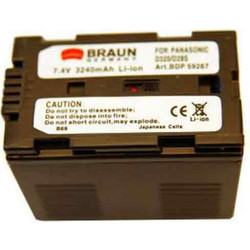 Braun Μπαταρία CGR-D320/D28S για Panasonic 3240mAh
