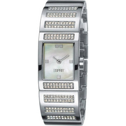 Esprit Glitz n Cool White Γυναικείο Ρολόι με Ασημί Μεταλλικό Μπρασελέ ES900102001