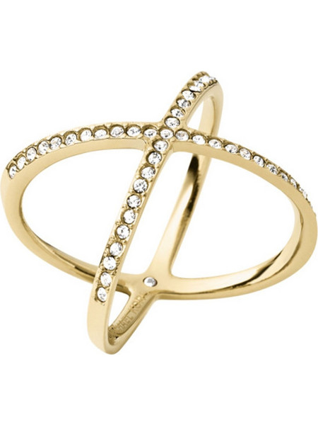Michael Kors Brilliance Γυναικείο Δαχτυλίδι από Ατσάλι Επιχρυσωμένο με Ζιργκόν MKJ4171710