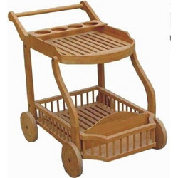 PIPER TROLEI 994 - Ξύλινo μπαράκι κυλιόμενο από ξύλο teak