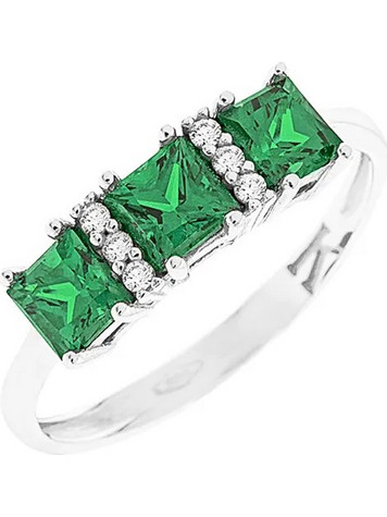 Million Diamonds Γυναικείο Δαχτυλίδι Σειρέ Μισόβερο από Λευκόχρυσο 14K με Ζιργκόν RΖ6684