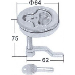 ΚΛΕΙΔΑΡΙΑ ΧΩΝΕΥΤΗ ΤΕΜΑΧΙΟ C 64 mm 01154-2