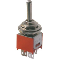 Toggle switch 3pol./6pin ON-OFF-ON (mini)