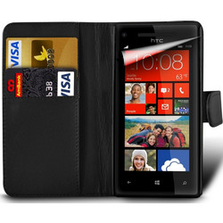 Δερμάτινη Stand Θήκη/Πορτοφόλι για Alcatel One Idol 2 Mini S 6036Y -Μαύρο (OEM)