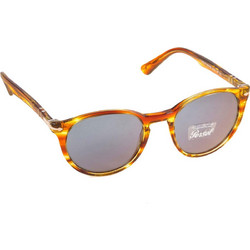 Persol PO3152S 9043/56 Ανδρικά Γυαλιά Ηλίου Στρογγυλά Κοκάλινα Ταρταρούγα με Μαύρο Polarized Φακό