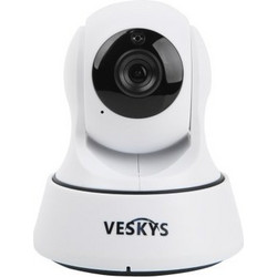 720p Ασύρματη ρομποτική IP Camera ,baby monitor,υπέρυθρες,SD card slot - ΥP720 VESKYS - Λευκό, Μαύρο