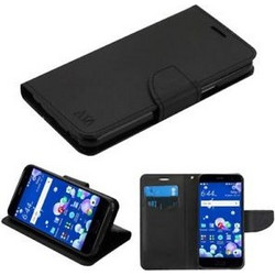 Δερματίνη Θήκη Flip για HTC U11 Plus Μαύρο (OEM)