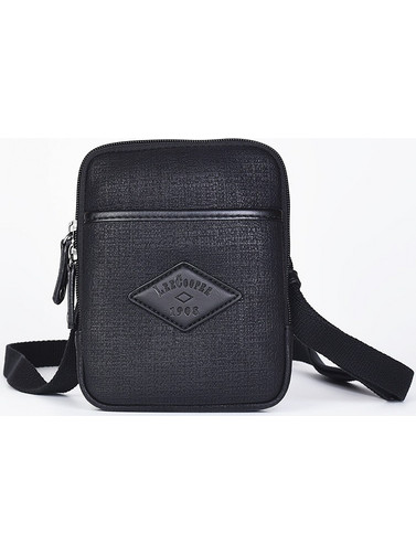 Lee Cooper Ανδρική Τσάντα Ώμου / Χιαστί Μαύρη 23023-5-01