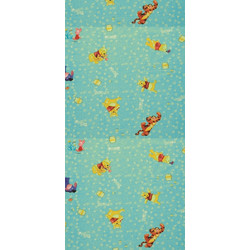 Vasilas Home Παιδική Κουρτίνα με Θηλιές 140x290 Winnie Pooh Sweetcord 41 Blue