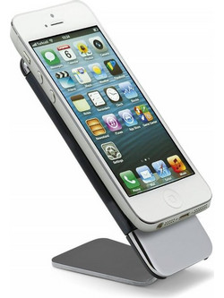 GRIP smartphone holder nickel, plastic, skid-proof 9.7 (h) cm