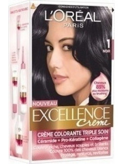 L'Oreal Paris Excellence Creme 1 Μαύρο Μόνιμη Βαφή Μαλλιών 48ml