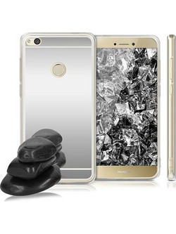 Θήκη Forcell Mirror για Huawei P8/P9 Lite (2017) Back Cover Silicone Silver