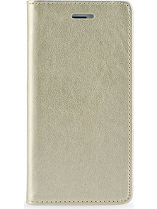 Θήκη OEM Magnet για Huawei P20 Flip Cover Synthetic Leather Gold