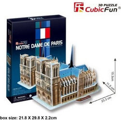Puzzle CubicFun Notre Dame De Paris 3D 39 Κομμάτια