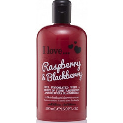 I Love Bubble Raspberry & Blackberry Bath & Shower Cream Αφρόλουτρο σε Gel 500ml
