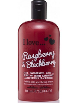 I Love Bubble Raspberry & Blackberry Bath & Shower Cream Αφρόλουτρο σε Gel 500ml
