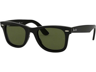Ray-Ban RB4340 601/58 Ανδρικά Γυαλιά Ηλίου Τετράγωνα Κοκάλινα Μαύρα με Πράσινο Polarized Φακό
