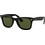 Ray-Ban RB4340 601/58 Ανδρικά Γυαλιά Ηλίου Τετράγωνα Κοκάλινα Μαύρα με Πράσινο Polarized Φακό