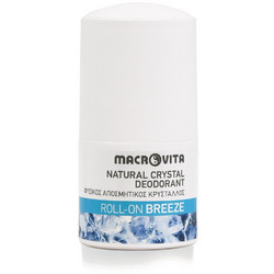 Macrovita Breeze Φυσικό Αποσμητικό Roll On Κρύσταλλος Χωρίς Αλουμίνιο 50ml
