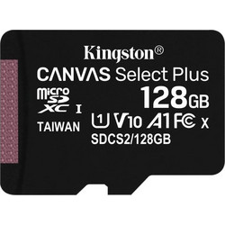 Kingston Canvas Select Plus microSDXC 128GB Class 10 U1 V10 UHS-I A1