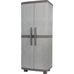 Homeplast Aria Δίφυλλη Πλαστική Ντουλάπα Εξωτερικού Χώρου Λευκή 73x44x179cm 5200310909207
