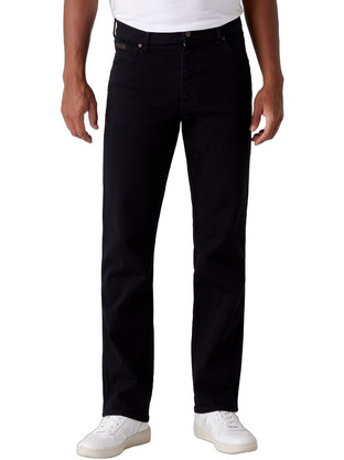 Wrangler Texas Stretch Ανδρικό Τζιν Παντελόνι Κανονική Εφαρμογή Μαύρο W12109004