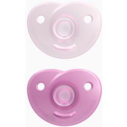 Philips Avent Soothie Ορθοδοντικές Πιπίλες Σιλικόνης 0-6m Pink 2τμχ