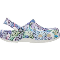 Crocs Classic Butterfly Clog Παιδικά Παπούτσια Θαλάσσης για Κορίτσι Λευκά Πολύχρωμα 208297-94S