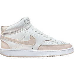 Nike Court Vision Mid Γυναικεία Sneakers Μποτάκια Λευκά Nude CD5436-106