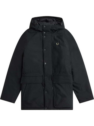 Fred Perry Ανδρικό Μπουφάν Χειμωνιάτικο Μαύρο J6516-102