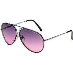Porsche Design P8478-M Γυναικεία Γυαλιά Ηλίου Aviator Μεταλλικά Ασημί με Ροζ Degradee Φακό
