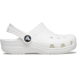 Crocs Classic Clog Παιδικά Παπούτσια Θαλάσσης Ανατομικά Λευκά 206990-100