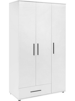 Megapap Τρίφυλλη Ντουλάπα Ρούχων Bianco 103x52x187cm GP009-0246.1