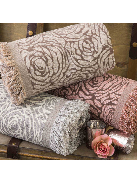 Borea Ριχτάρι Πολυθρόνας 180x180 Roses Ροζέ