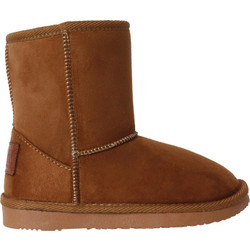 B&W Παιδικά Μποτάκια Καφέ Suede BJSH542020