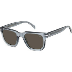 David Beckham DB7118S KB7IR Ανδρικά Γυαλιά Ηλίου Τετράγωνα Κοκάλινα Γκρι με Μαύρο Polarized Φακό